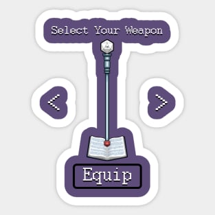 D&D Select Your Weapon: Staff&Spell Book Sticker